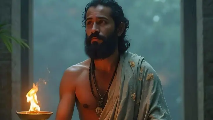 Tanda Kematian Menurut Hindu  Bitchology Seorang penganut Hindu memegang api suci sebagai simbol Atman menggambarkan makna tanda kematian menurut Hindu dan kesadaran menuju moksha